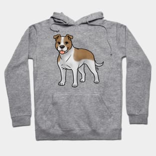 Dog - American Staffordshire Terrier - Natural Tan and White Hoodie